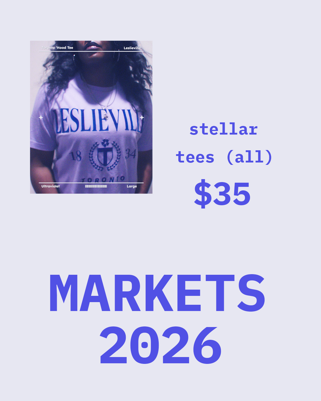 MARKETS 2026 -TORONTO NEIGHBORHOOD TEES - SCREENPRINT